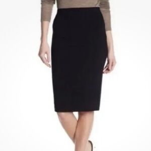 Vince Classic Black Pencil Skirt